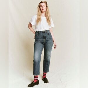 The Barrel Jean in Saddle Wash